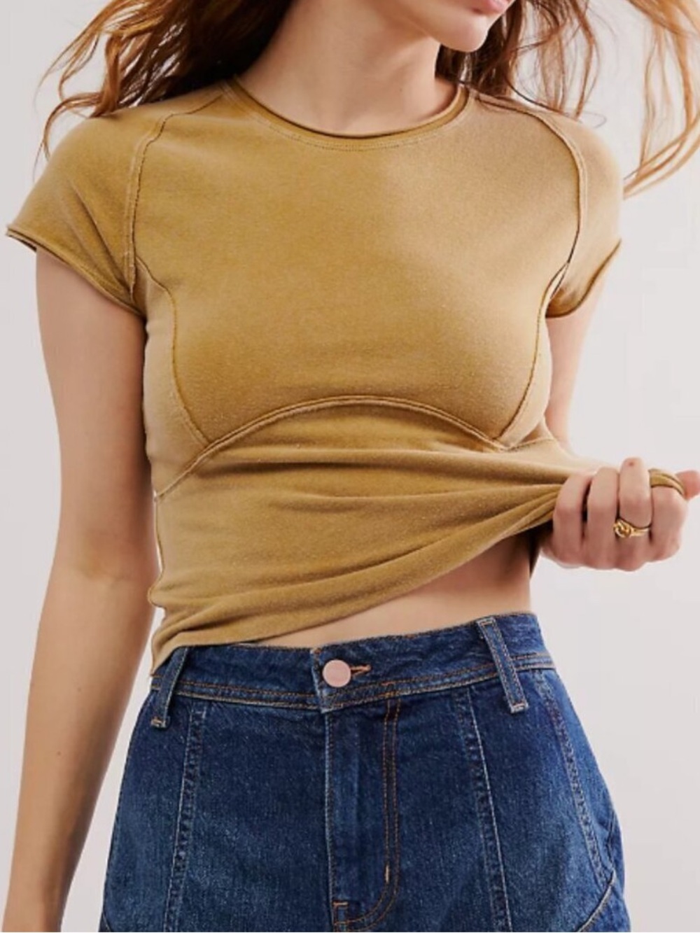 Free People Protagonist Tee Golden Eagle SZ XS
